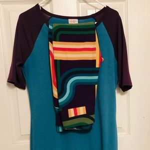 EUC LulaRoe Julia and OS Leggings